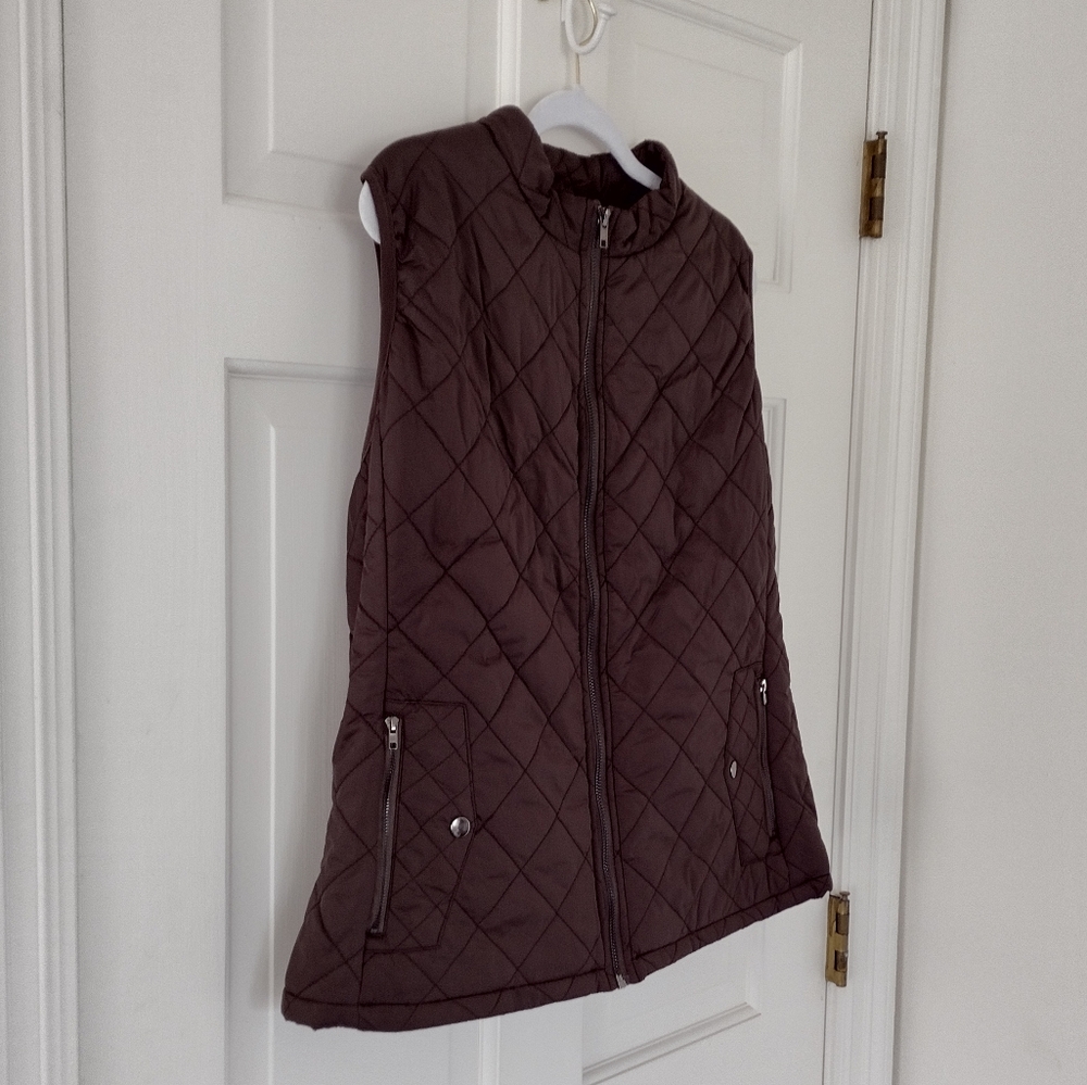 Quilted Chocolate Brown Vest